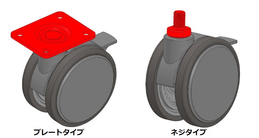 キャスター各部の名称について | 東海キャスター株式会社